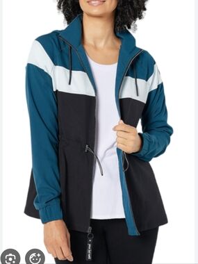 Mind Body Love By Peace Love World Color Blocked Jacket Size Medium